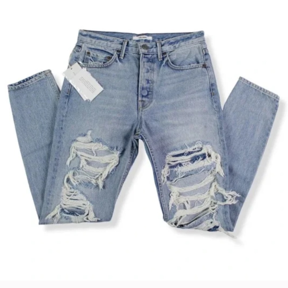 Grlfrnd Jeans size 29 distressed high rise denim